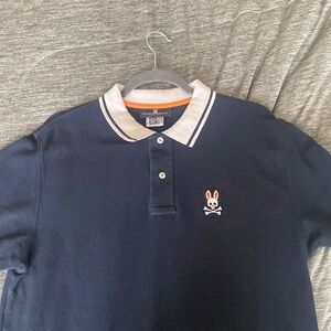 Psycho Bunny Polo Size 7 Black / Orange